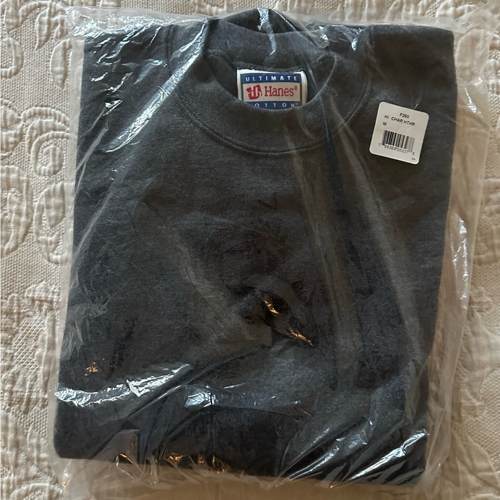 Hanes Ultimate Cotton® 90/10 Fleece Crew CHAR HTHR